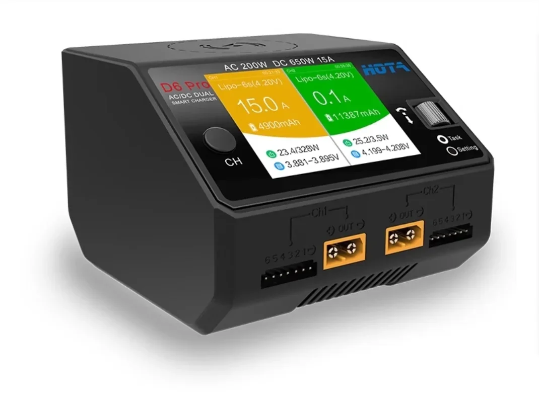 HOTA D6 Pro – inteligentna ład – Hota D6 Pro Dual Lipo Charger recenzja i cena