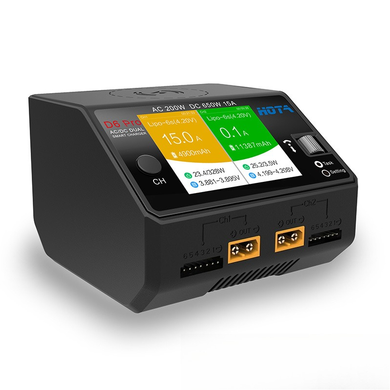 Ładowarka balansująca HOTA D6  – Hota D6 Pro Dual Lipo Charger recenzja i cena