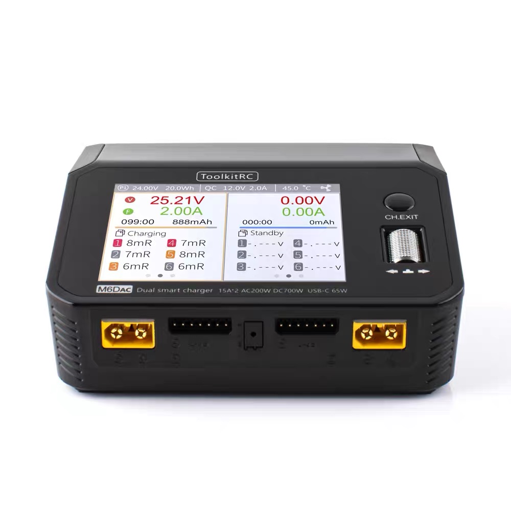 ToolkitRC M6DAC 350W X 2 USB-C – Toolkitrc M6Dac Smart Charger recenzja i cena