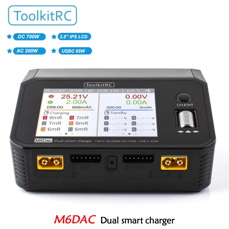 ToolkitRC M6DAC Podwójna Intel – Toolkitrc M6Dac Smart Charger recenzja i cena